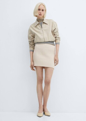 MANGO Skirt 'Bahamas' in Beige