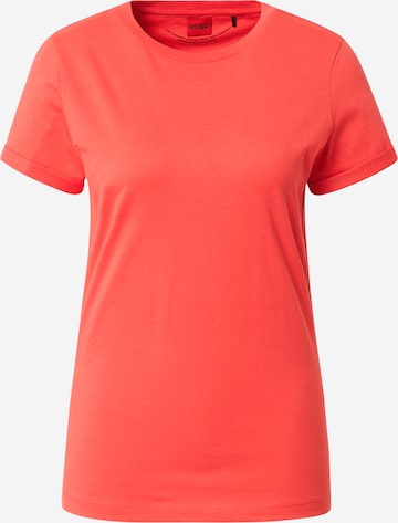 HUGO T-Shirt in Rot: front