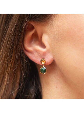 CELESTA Ohrstecker in Gelb: Vorderseite