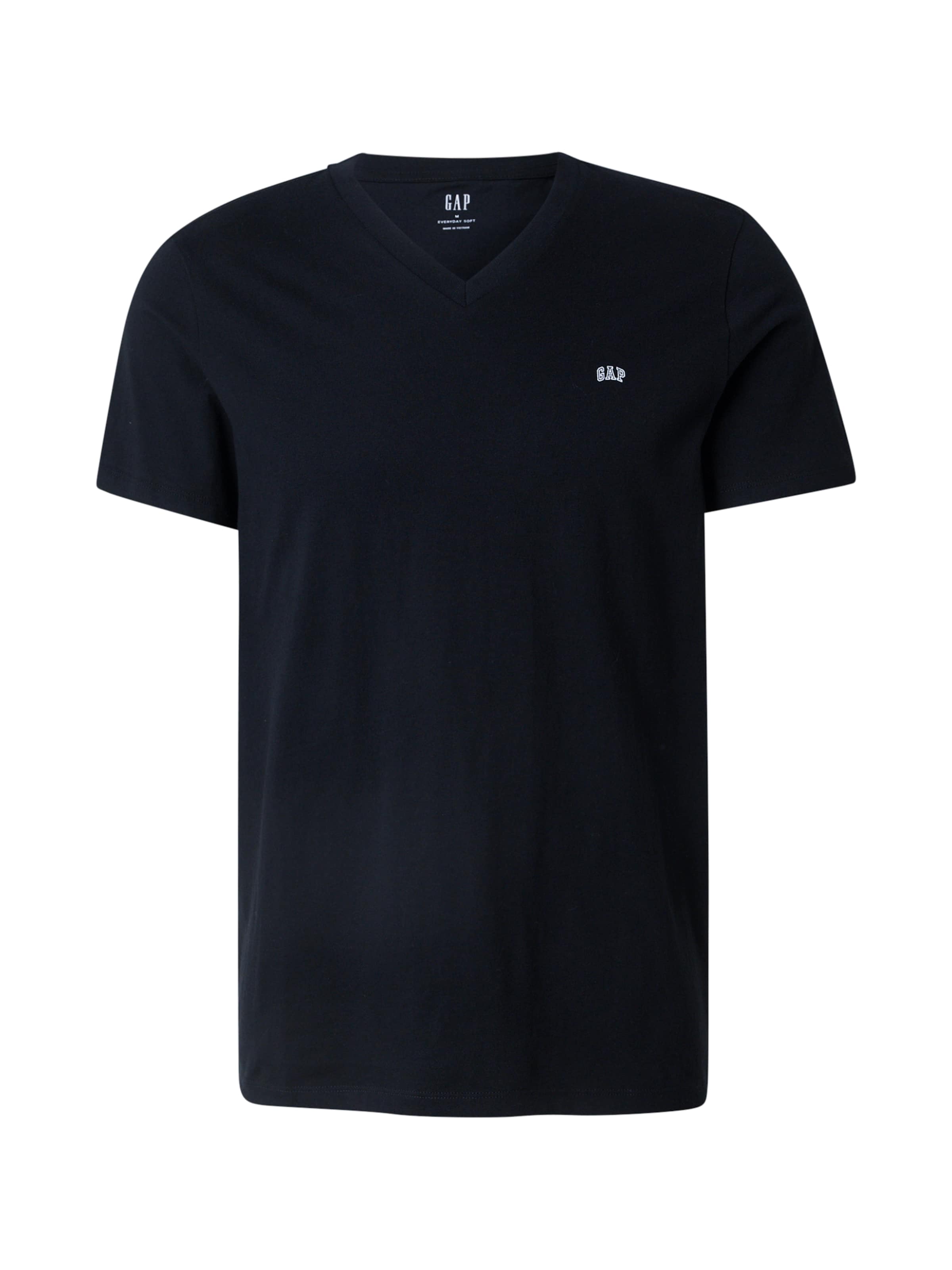 GAP Тениска 'EVERYDAY' в черно: отпред