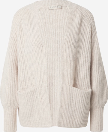 Fransa Gebreid vest 'Beverly' in Grijs: voorkant