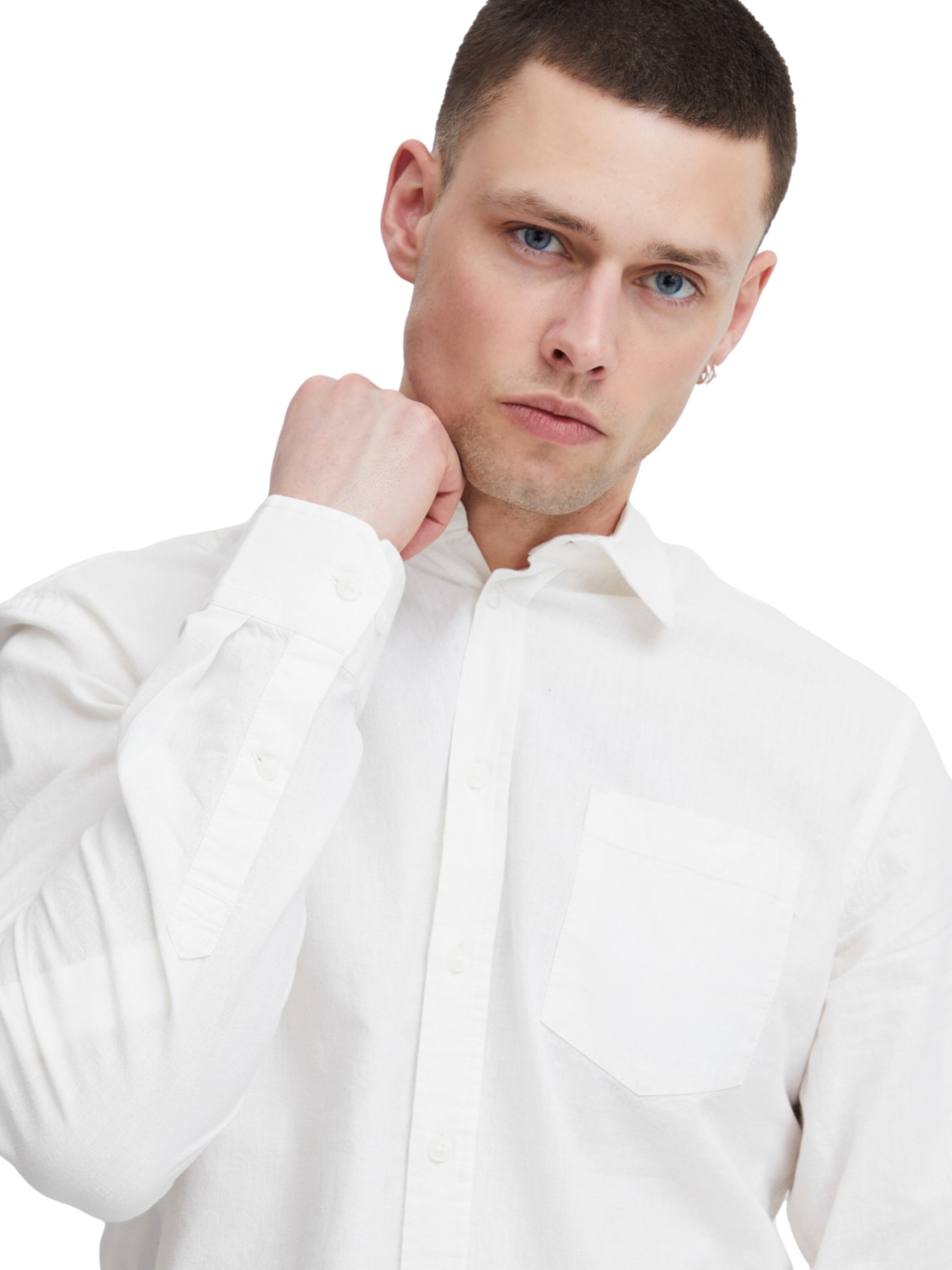 BLEND Regular fit Overhemd in Wit