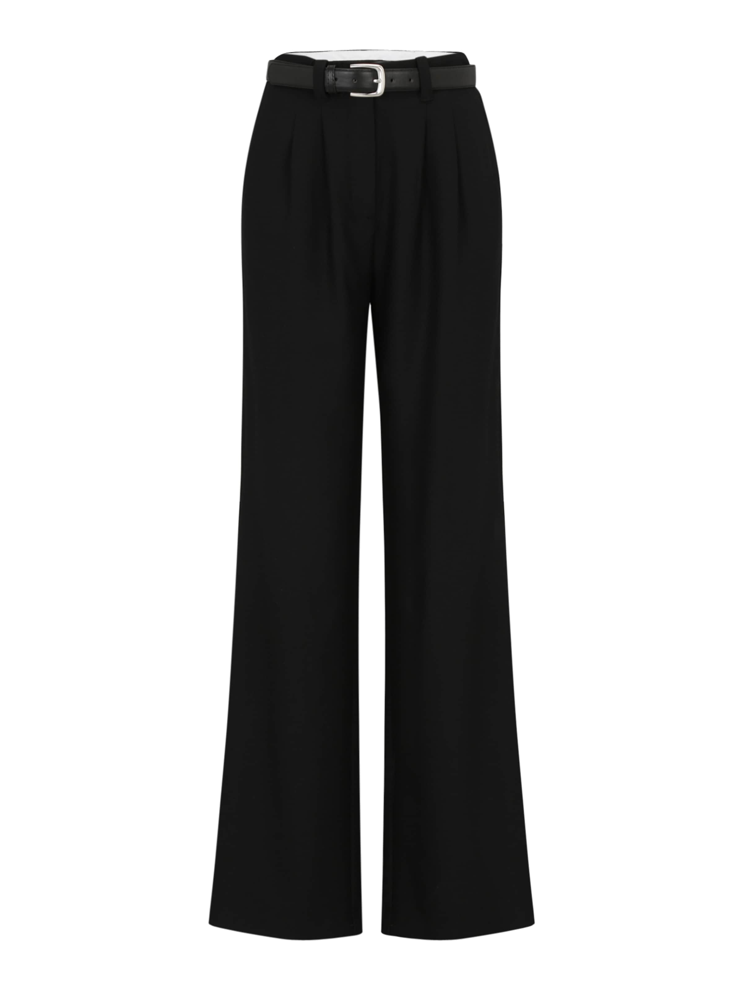 Vero Moda Tall - Pierna ancha Pantalón plisado 'VMSELAH' en negro: frente