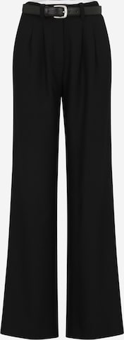 Vero Moda TallWide Leg/ Široke nogavice Hlače s naborima 'VMSELAH' - crna boja: prednji dio