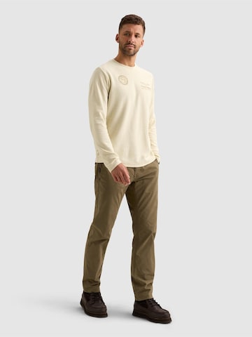 PME Legend Shirt 'T-shirt with long sleeves and artwork' in Beige
