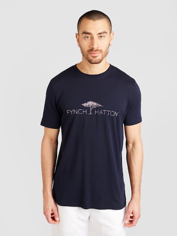 mėlyna FYNCH-HATTON Marškinėliai: priekis