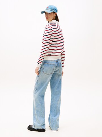 Tommy Jeans Pullover 'ESSENTIAL' (OCS) in Weiß
