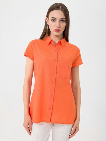 Daniel Hills Bluse in Orange: Vorderseite