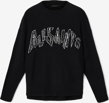 AllSaints Свитер 'ZINC' в Черный: спереди