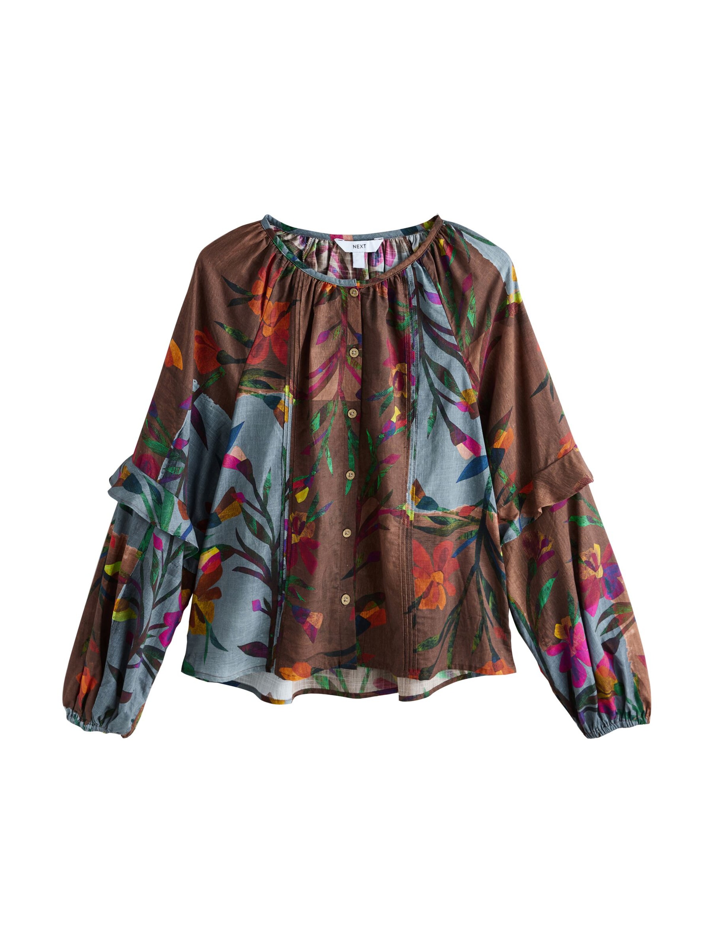 Next Блузка в Опаловый / Шоколадный / Зеленый / Оранжевый, Обзор товара