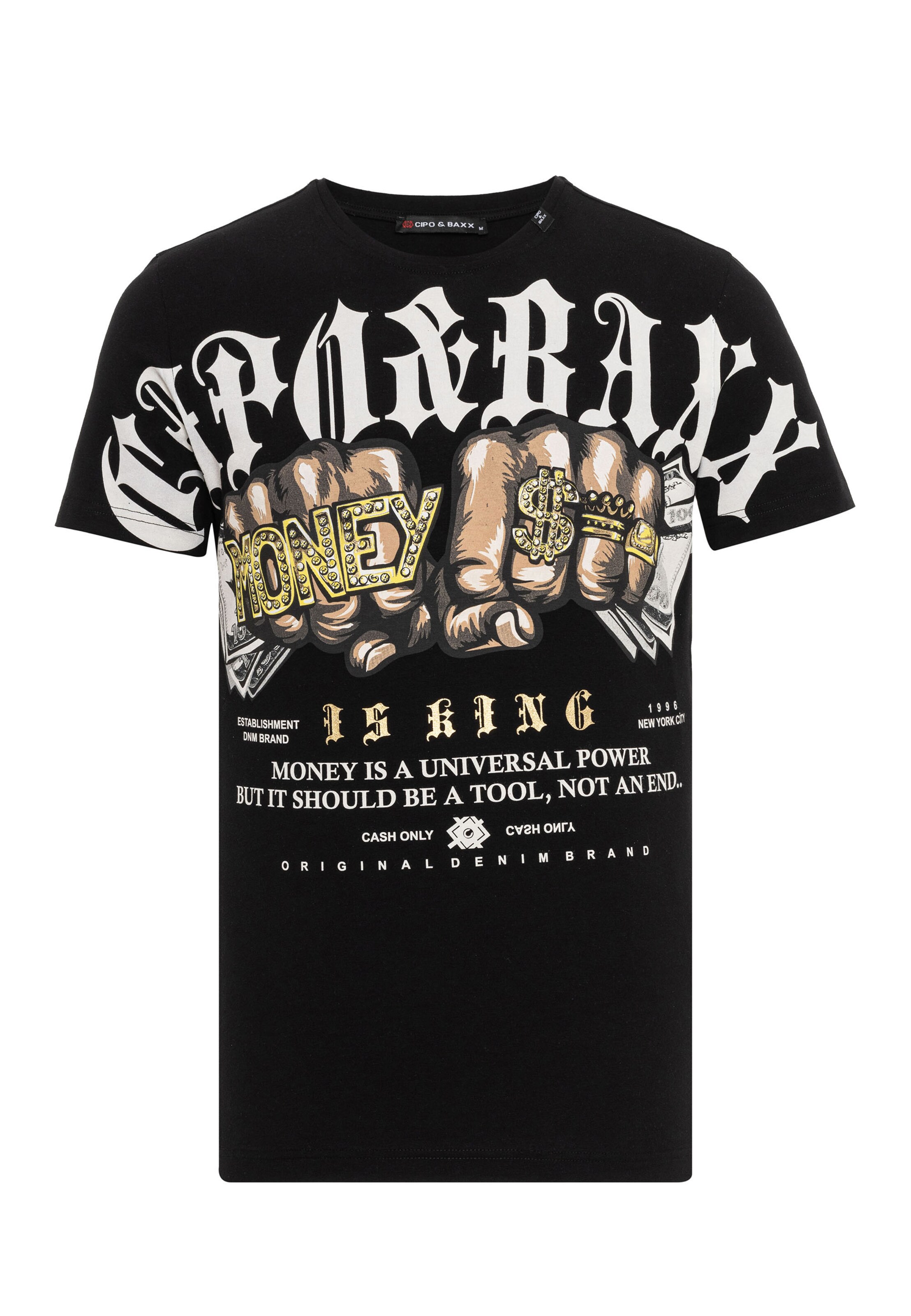 CIPO & BAXX Shirt in Black: front