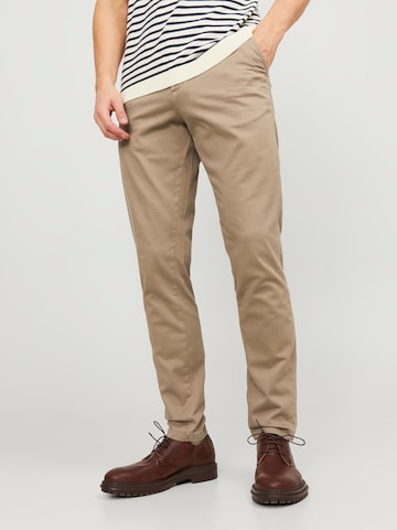 JACK & JONES - Slimfit Calças chino 'JJIMarco JJBowie' em bege
