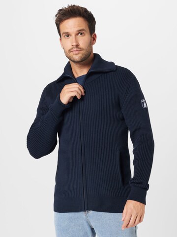 Derbe Strickjacke in Blau: predná strana