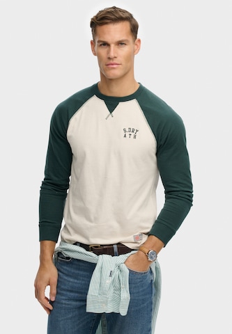 T-Shirt 'Vintage Athletic' Superdry & Co en vert : devant
