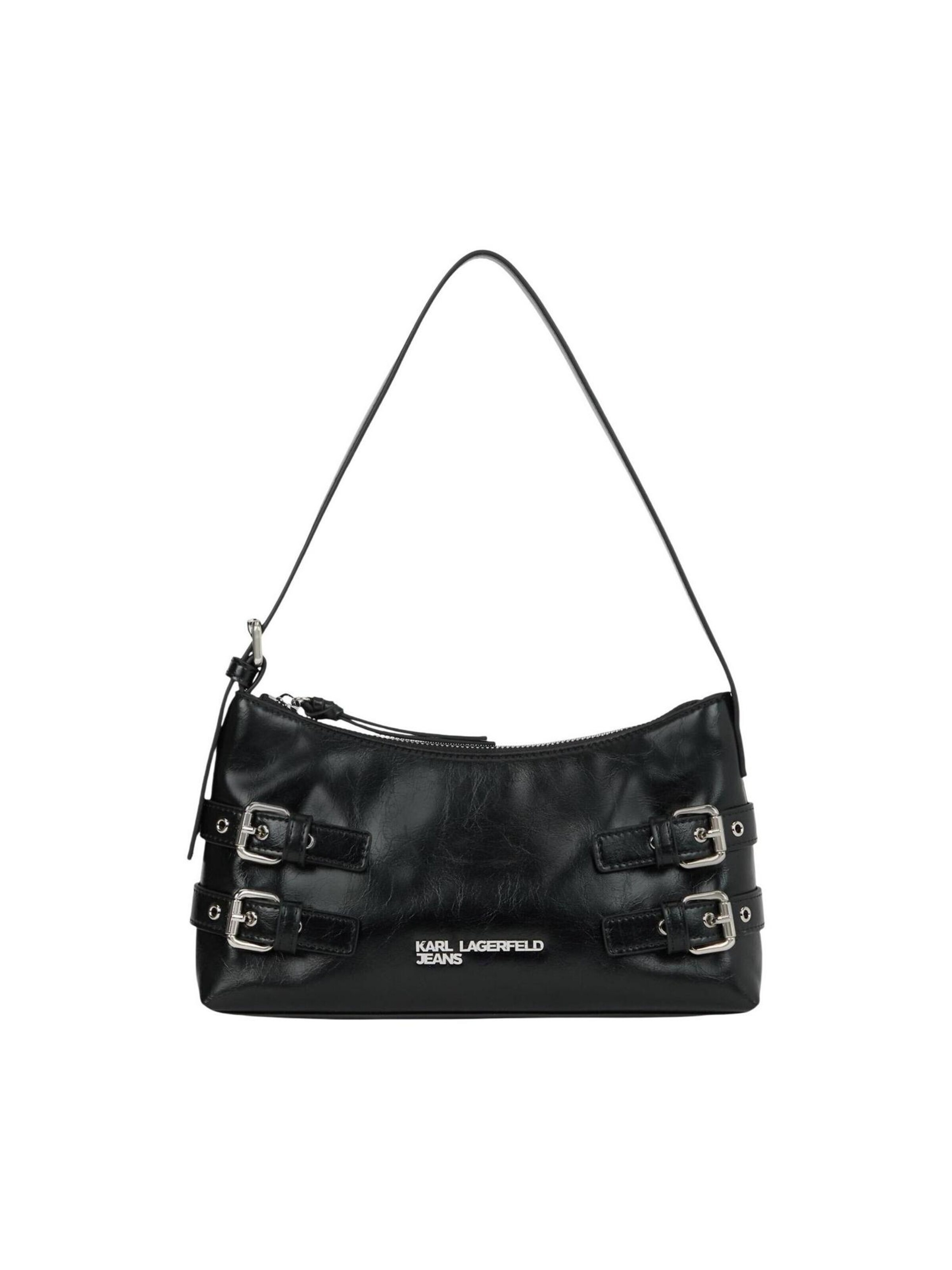KARL LAGERFELD JEANS - Bolso de hombro 'KLJ Buckle Shoulder Bag B1W30156' en negro: frente