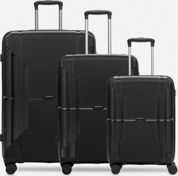 Redolz Suitcase Set 'Essentials 06' in Black: front