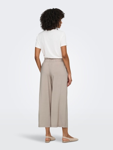 ONLY Loose fit Trousers 'ONLMonza' in Beige