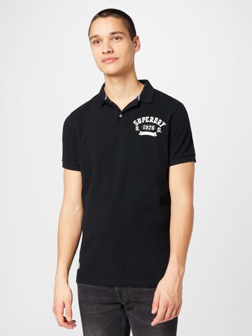 Superdry Poloshirt in Schwarz: predná strana