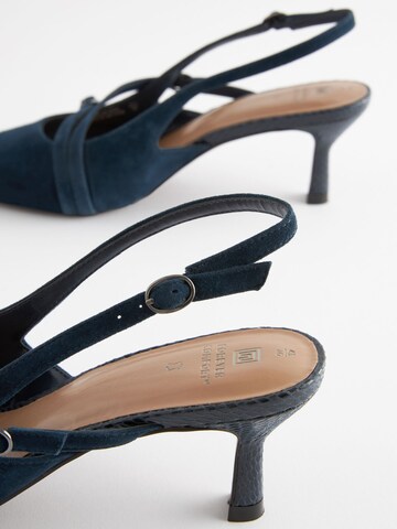 Next - Sapatos abertos atrás 'Forever Comfort' em azul