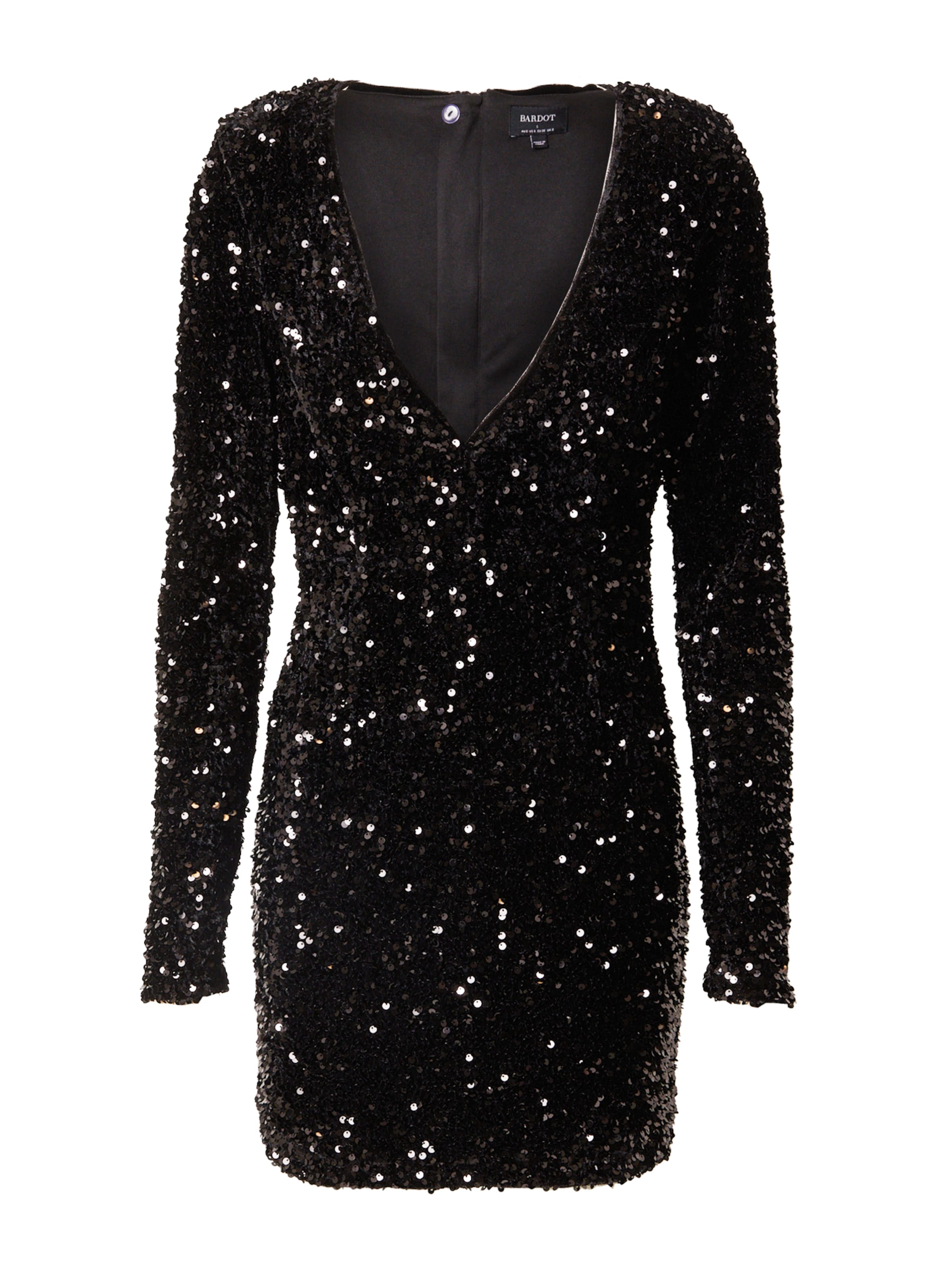 Abito da cocktail di Bardot in nero: frontale