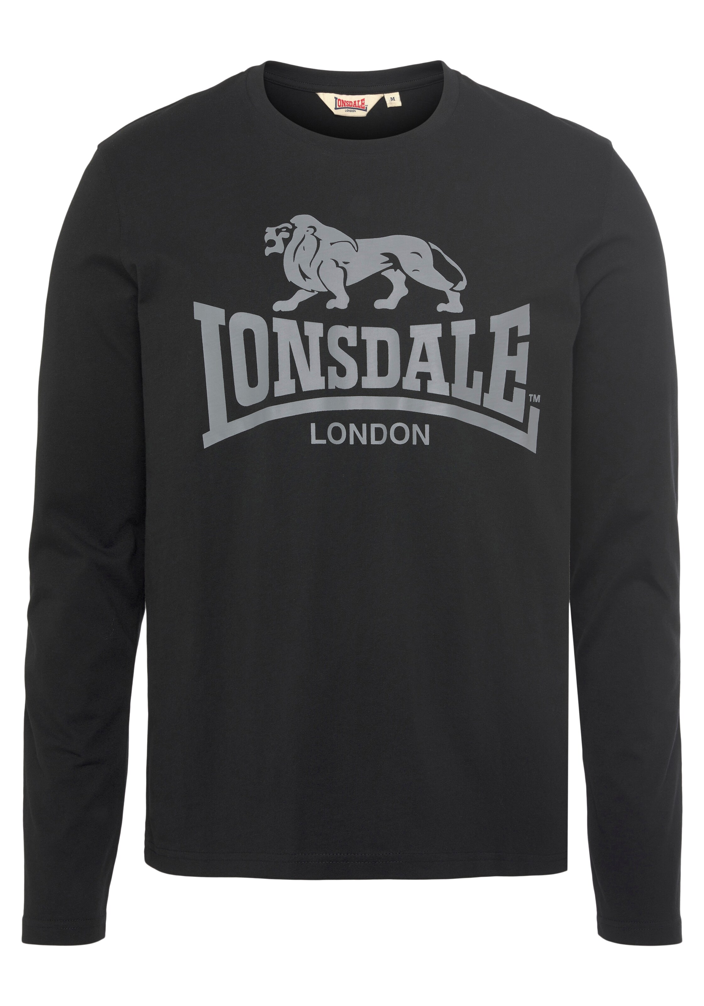 LONSDALE Tričko 'Fintona' - Čierna