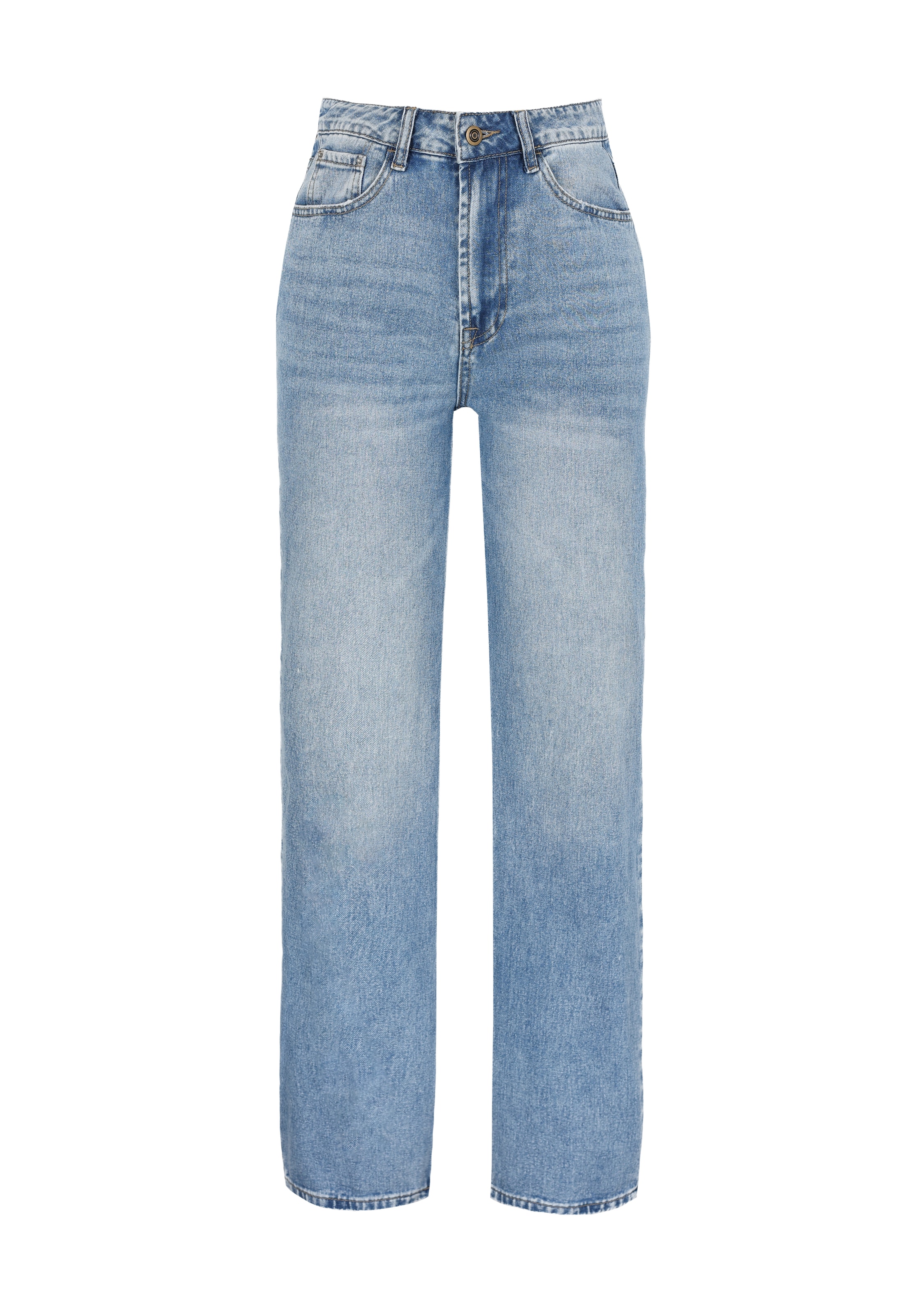 Anna Field regular Jeans i blå: forside