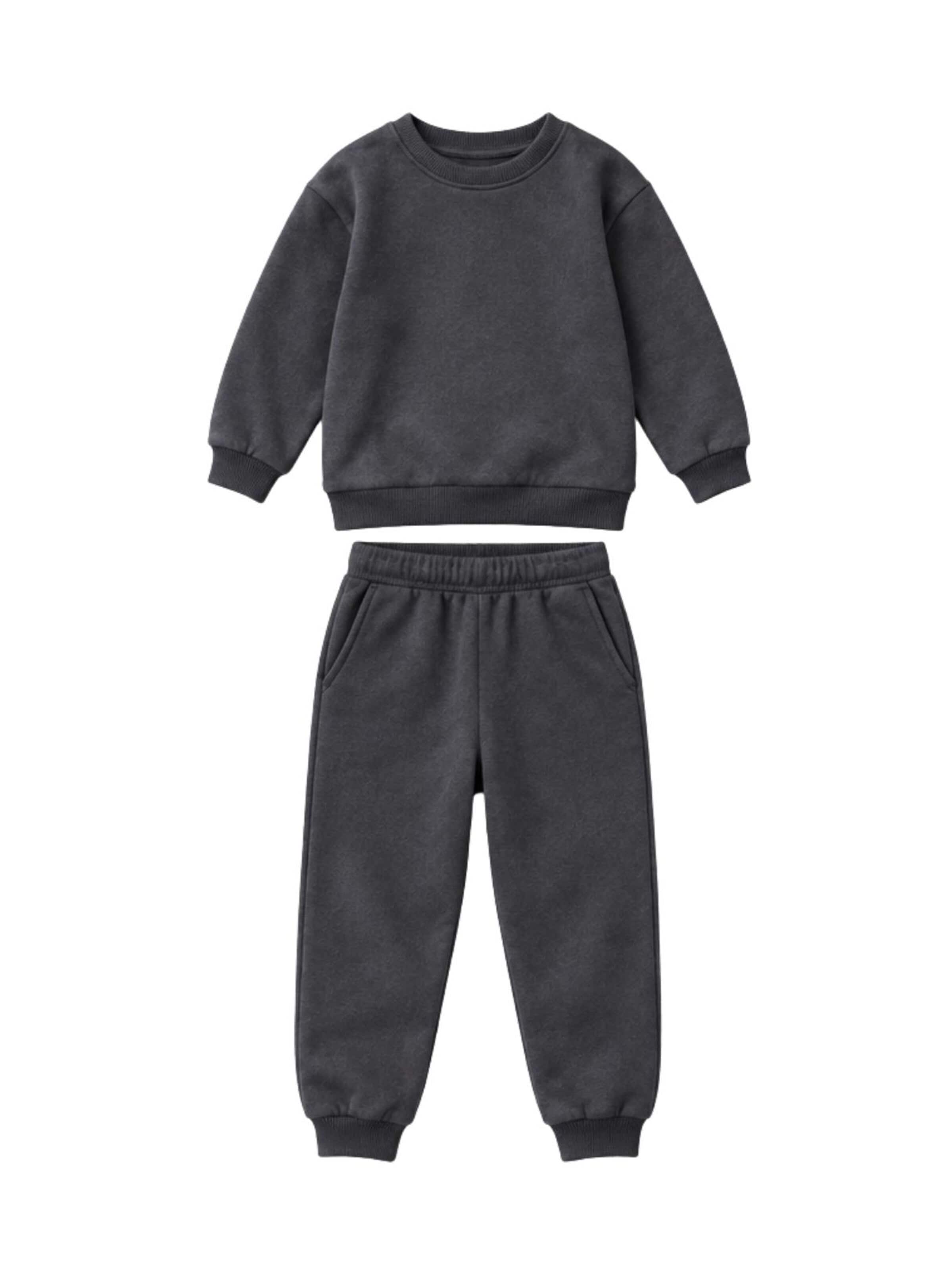 LOUIS LECLER Joggingpak 'Leo' in Grijs: voorkant