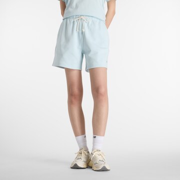 Regular Pantalon de sport new balance en bleu : devant