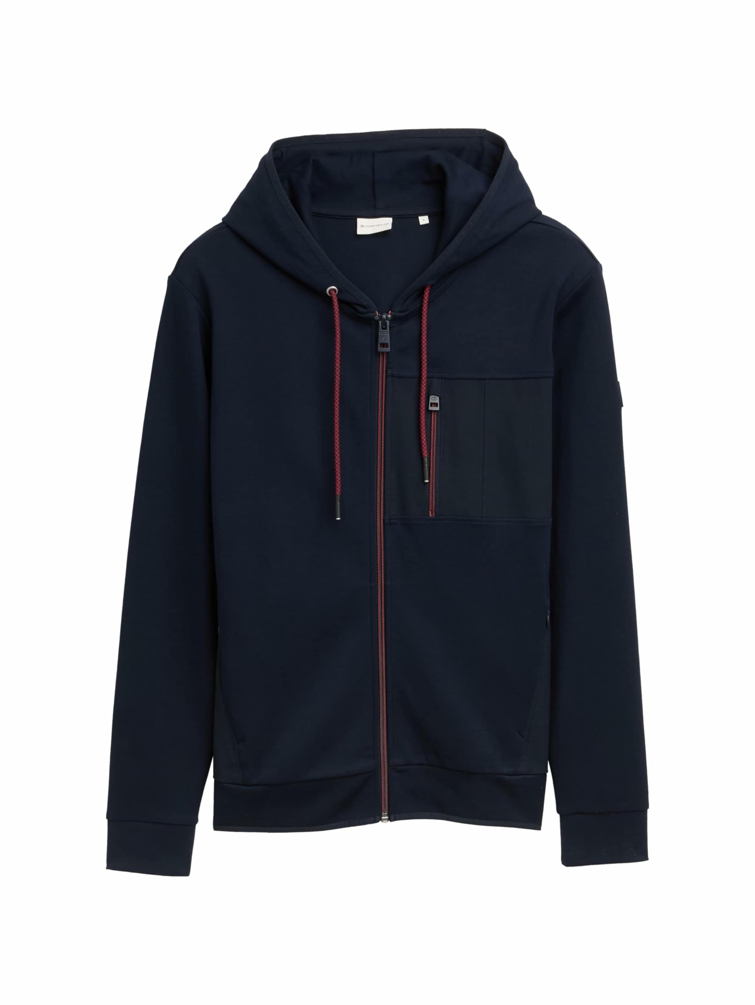 TOM TAILOR Sweatjacke in Blau: Vorderseite