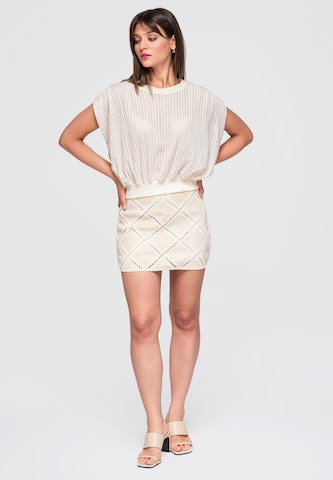 Ombre Bluse in Beige