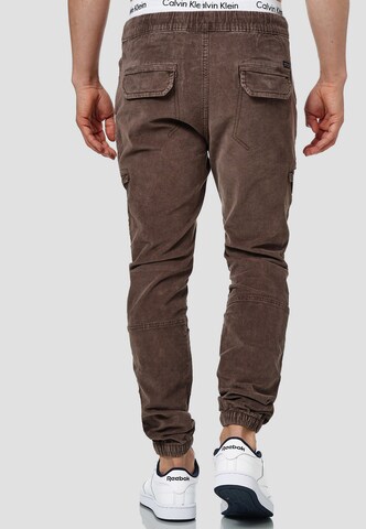 INDICODE JEANS Regular Cargohose ' Walker ' in Braun