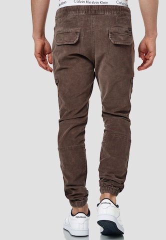 Regular Pantalon cargo ' Walker ' INDICODE JEANS en marron