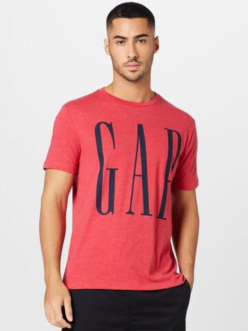 Coupe regular T-Shirt GAP en rouge : devant