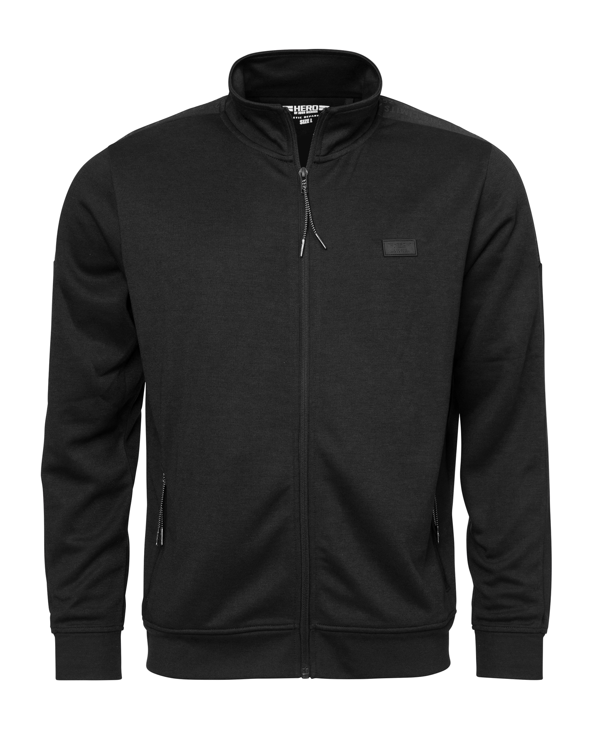 Veste de survêtement 'SPENCER' Hero en noir : devant