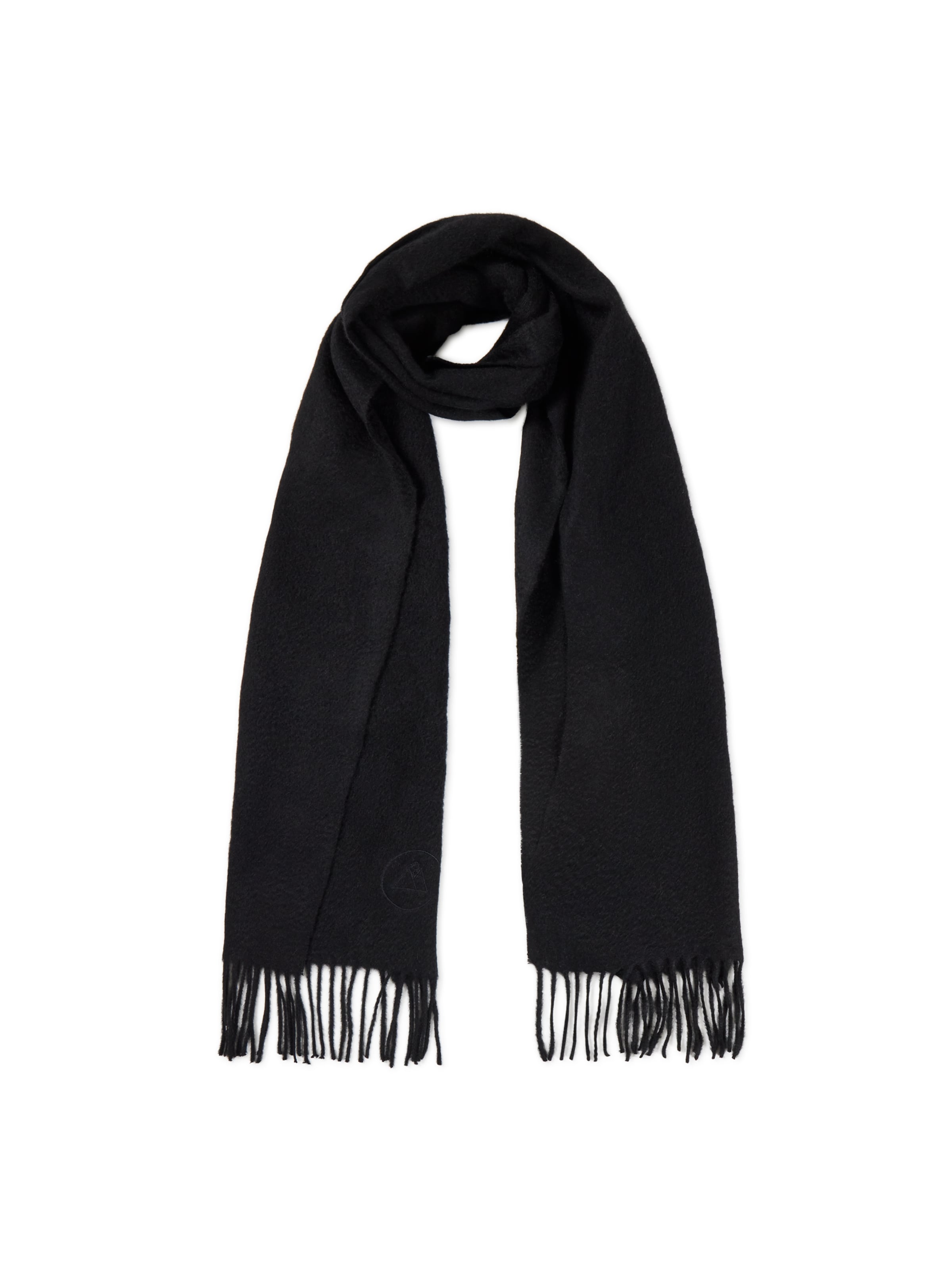 CASH-MERE.CH Sjaal in Zwart: voorkant