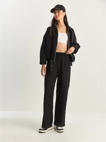 Loosefit Pantalon Bianco Lucci en noir