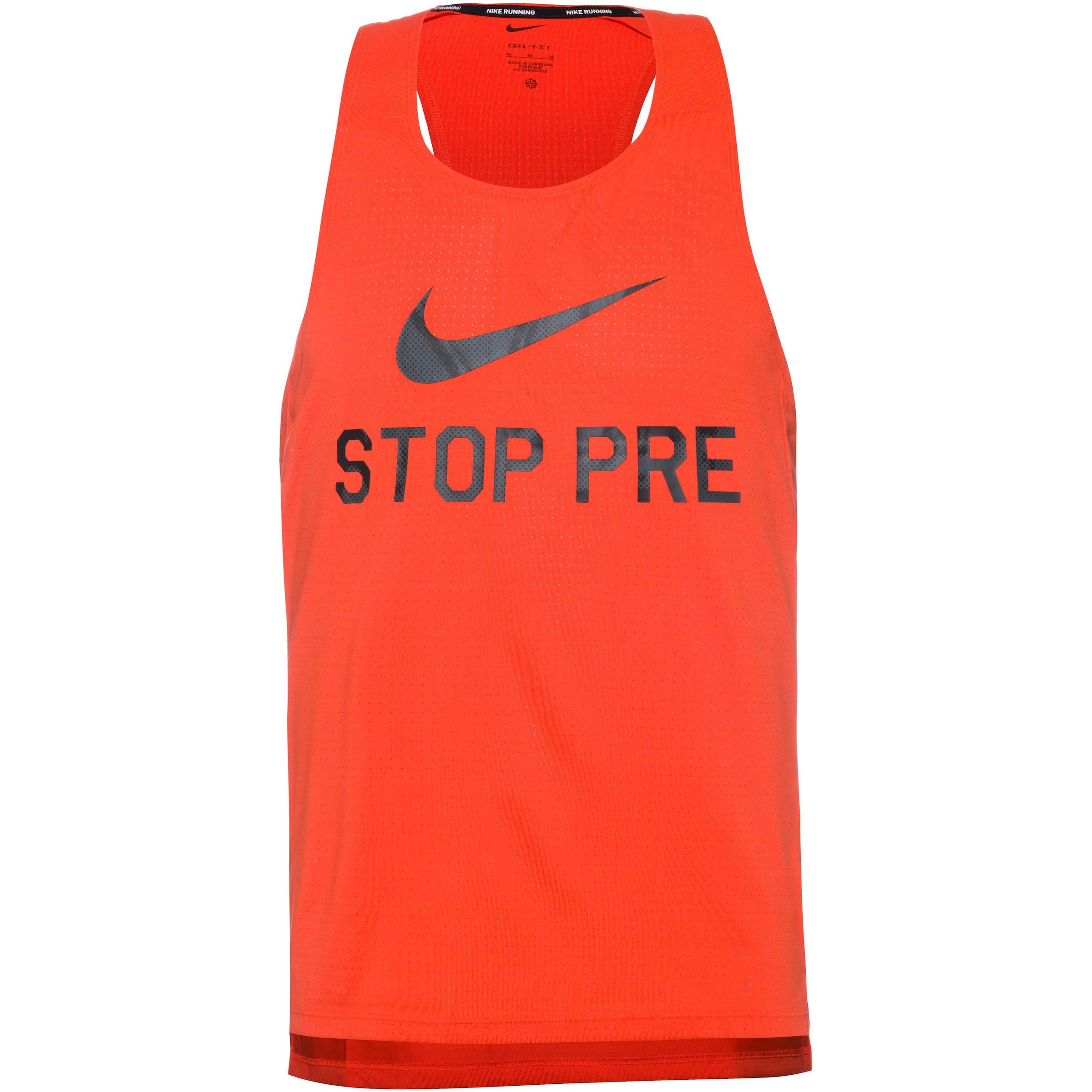 NIKE Funktionstank 'Fast' in Rot: Vorderseite