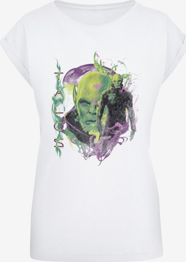 Maglietta 'Captain Marvel - Talos Smoke' ABSOLUTE CULT di colore verde / lilla / nero / bianco, Visualizzazione prodotti