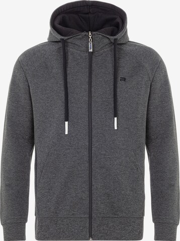 Redbridge Zip-Up Hoodie 'East Kilbride' in Grey: front