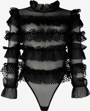 OW Collection Bluzka body 'GRACE' w kolorze czarny: przód