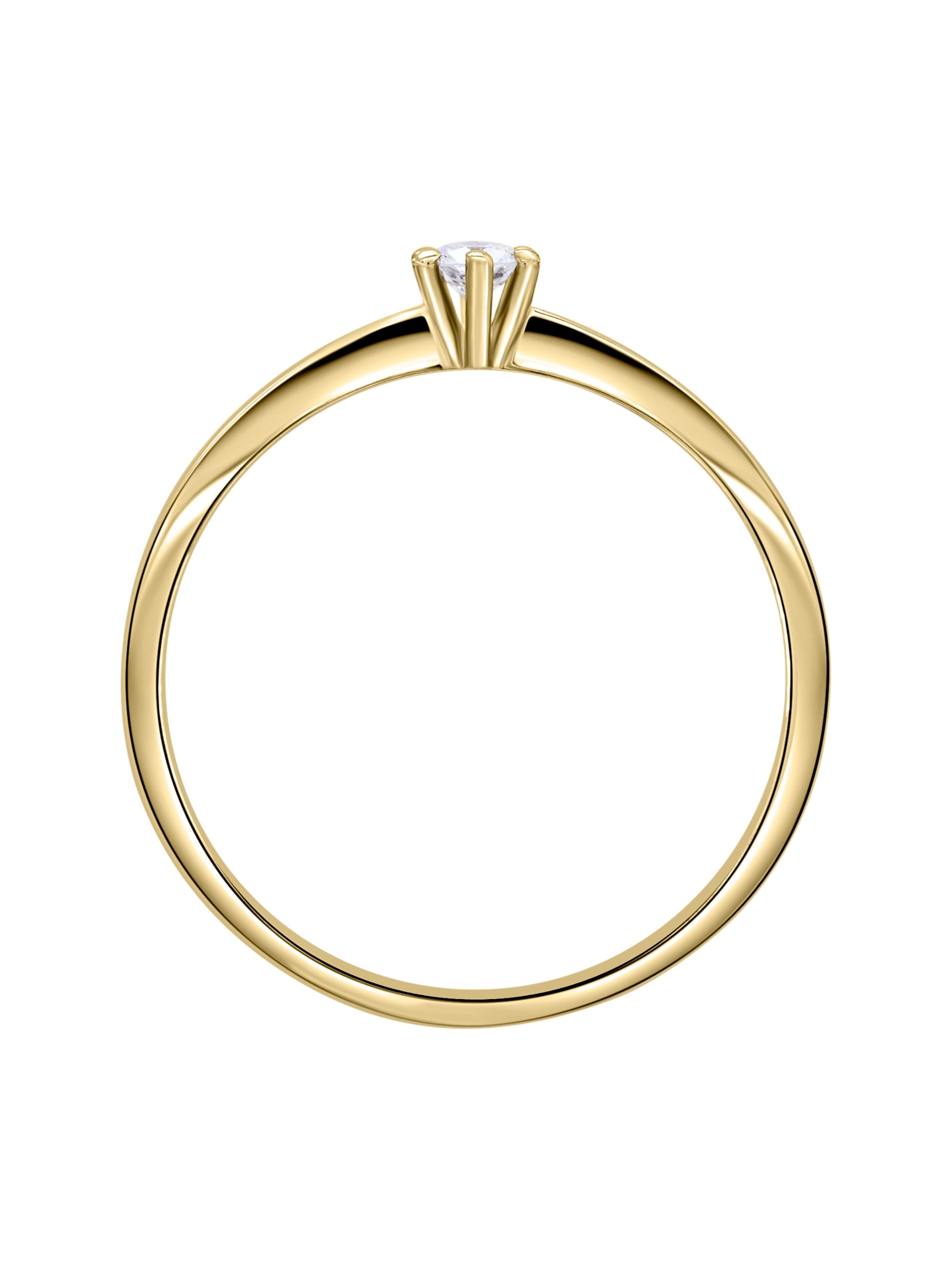 ONE ELEMENT Ring in Gold: Vorderseite