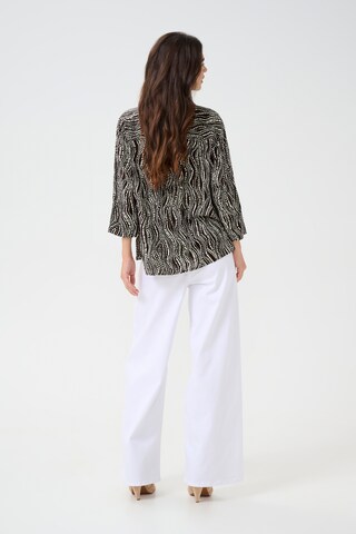Chemisier 'Tiah' Cream en noir
