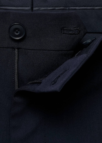 MANGO MAN Slim fit Pleated Pants 'Parioli' in Blue