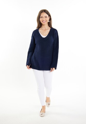 usha WHITE LABEL Sweater 'Lynnea' in Blue