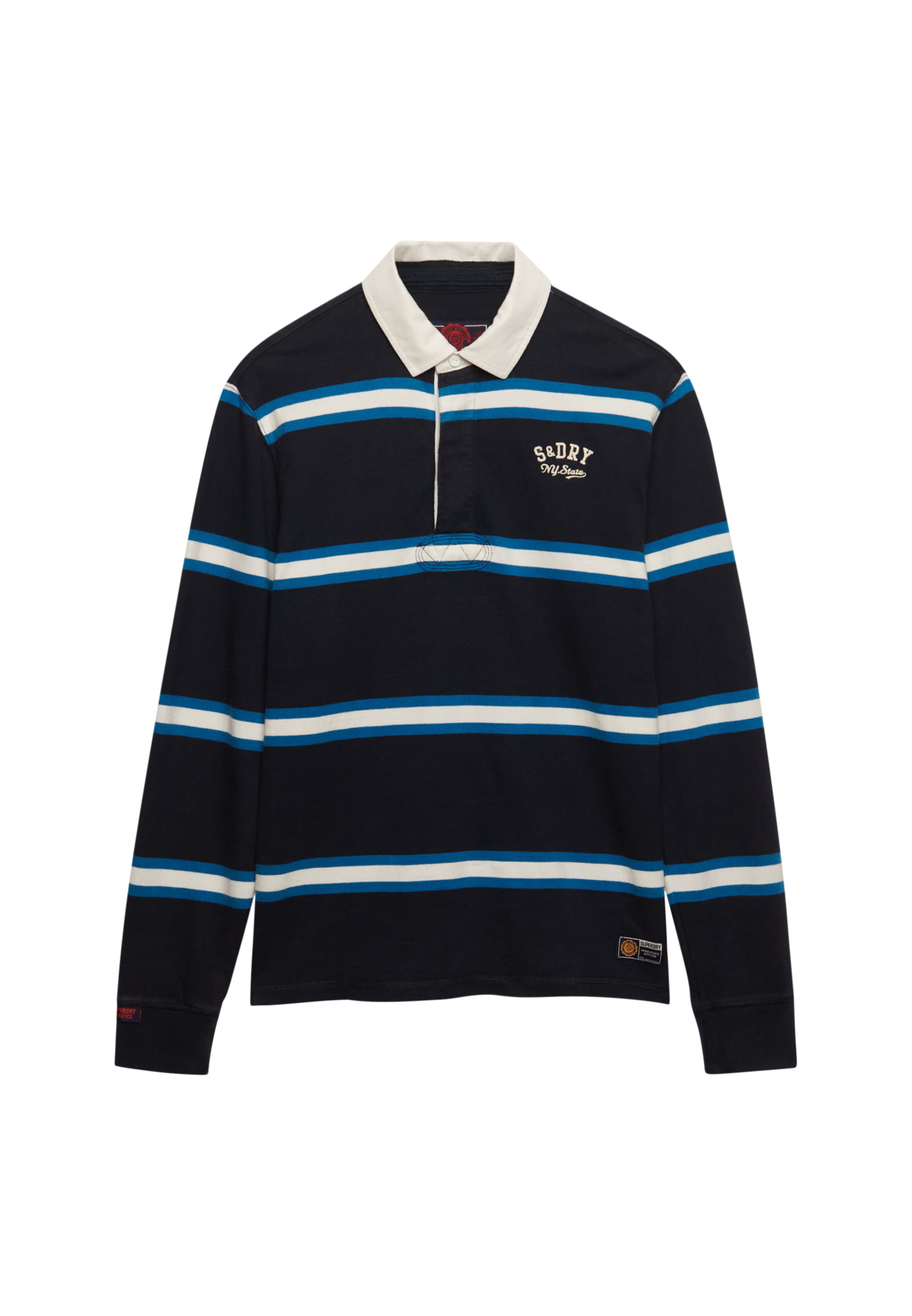 Superdry & Co Shirt in Blue / Marine blue / White, Item view