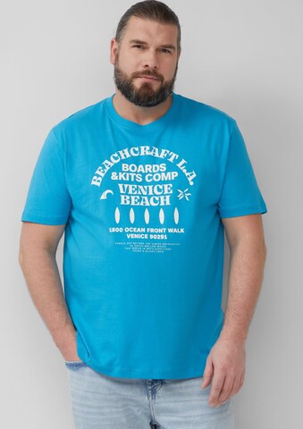 T-Shirt s.Oliver Men Big Sizes en bleu : devant