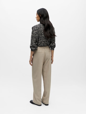 OBJECT Loosefit Bukser med fals 'OBJSIGRID' i beige