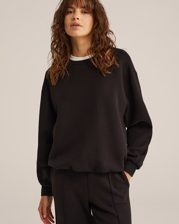 WE Fashion Mikina – černá: přední strana