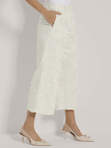 MADELEINE Wide leg Broek in Wit