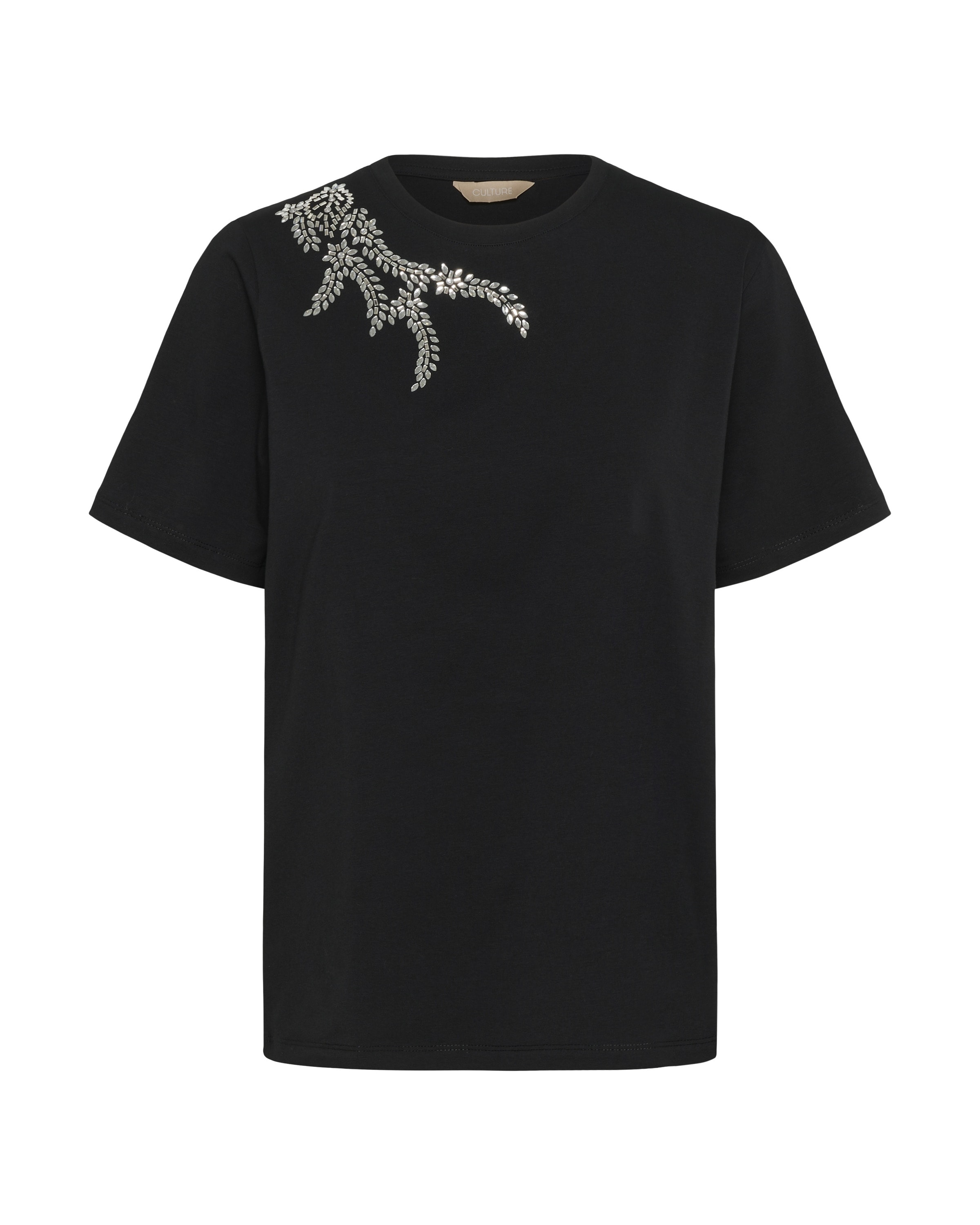 CULTURE Shirt 'Jasona Gith' in Zwart: voorkant